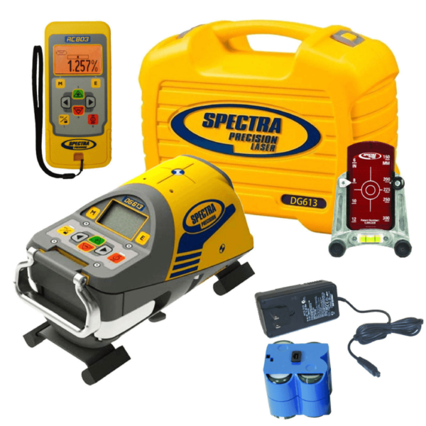 Spectra Precision DG613 Dial-Grade Pipe Laser Base Package